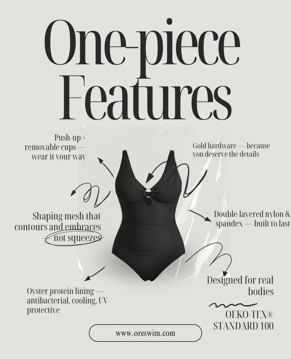 Timeless Classic Black One-Piece Swimsuit