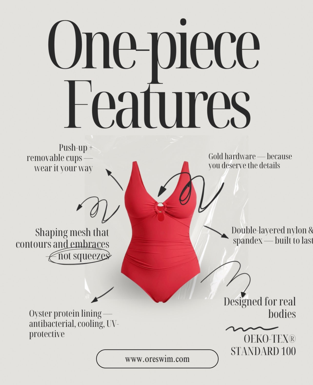 Timeless Classic Red One-piece Swimsuit